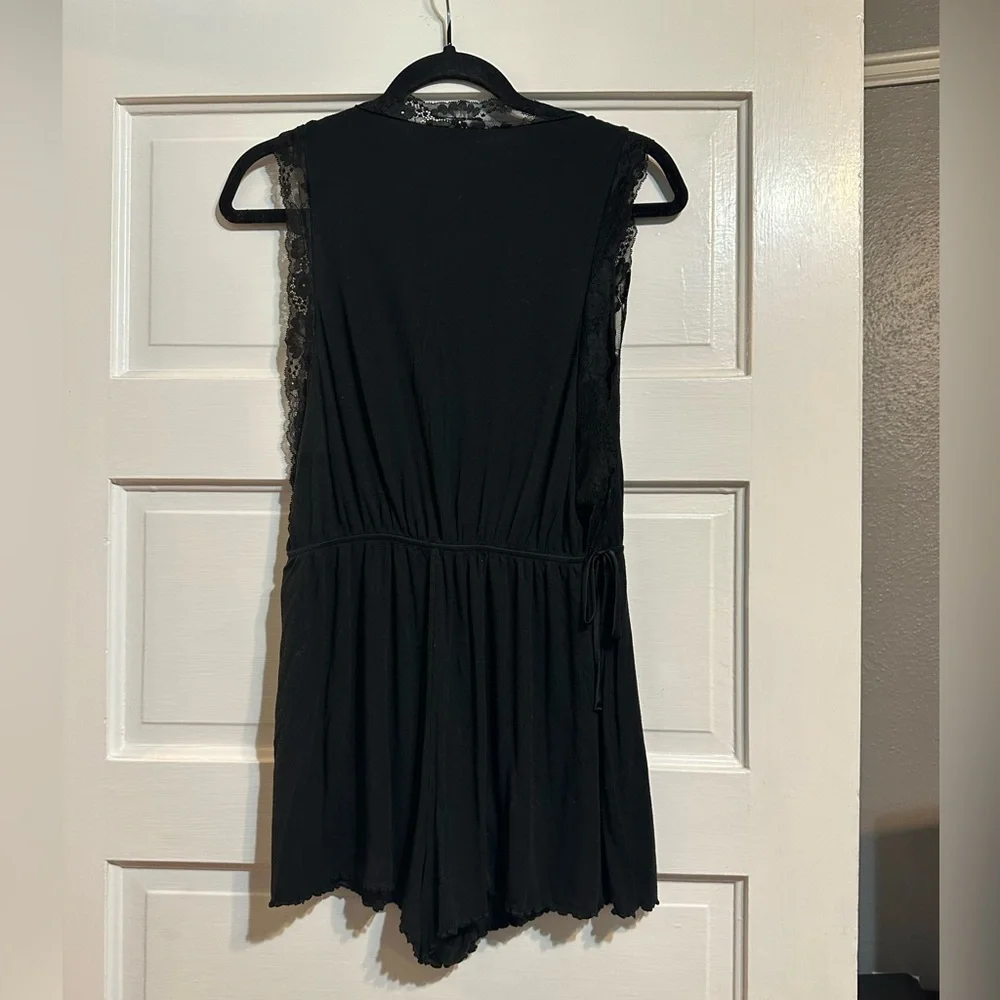 Victoria’s Secret black romper, low v-neck - Picture 2 of 6